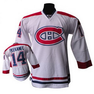 NHL Montreal Canadiens #14 Tomas Plekanec 100th White Jersey NHL Montreal Canadiens #14 Tomas Plekanec 100th White Jersey