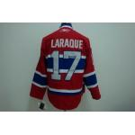 NHL Montreal Canadiens #17 LARAQUE Red NHL Montreal Canadiens #17 LARAQUE Red