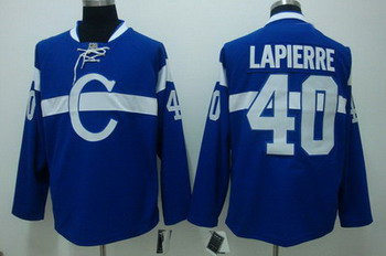 Montreal Canadiens 40 LAPIERRE BLUE Montreal Canadiens 40 LAPIERRE BLUE