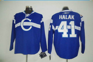 montreal canadiens 41 halak blue W montreal canadiens 41 halak blue W