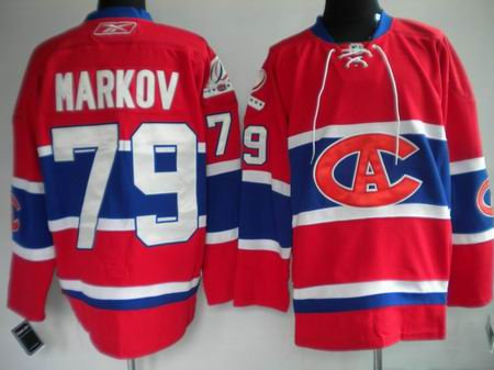 Jerseys Montreal Canadiens 79 MARKOV red NEW CA