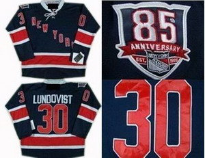 NY Rangers 30 H.Lundqvist jerseys 85TH jersey DK blue NY Rangers 30 H.Lundqvist jerseys 85TH jersey DK blue