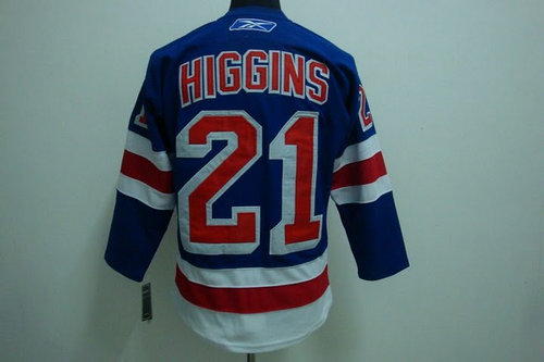 New York Rangers 21 HIGGINS Blue