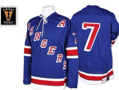 NHL New York Rangers 7 Rod Gilbert 1971 1972 Blue Throwback  Jerseys gear