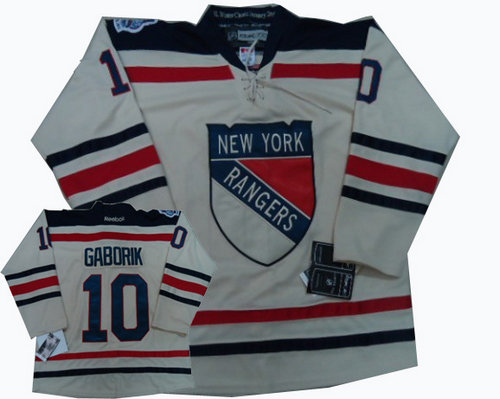 New York Rangers 10 Marian Gaborik cream 2012 winter classic Jersey New York Rangers 10 Marian Gaborik cream 2012 winter classic Jersey
