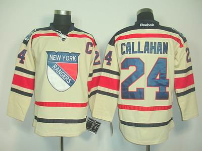 youth New York Rangers 24 Ryan Callahan cream 2012 winter classic Jersey