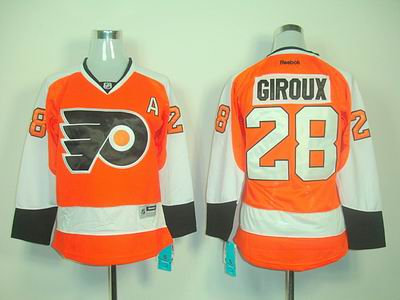 Women Philadelphia Flyers 28 CLAUDE GIROUX orange jerseys Women Philadelphia Flyers 28 CLAUDE GIROUX orange jerseys