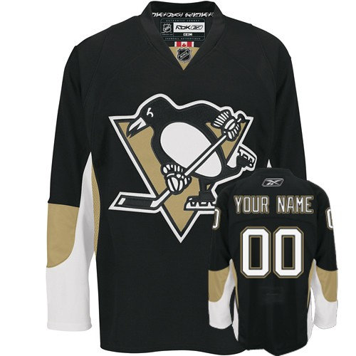 Pittsburgh Penguins Black Customized  Jersey