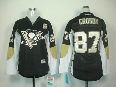 Women Pittsburgh Penguins 87 S Crosby black jerseys Women Pittsburgh Penguins 87 S Crosby black jerseys