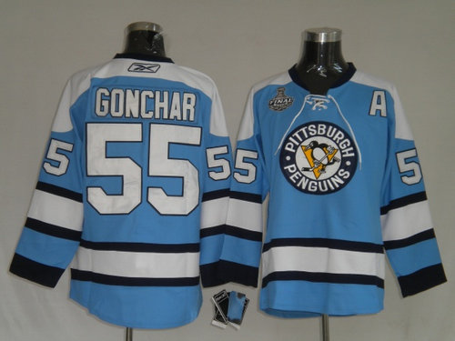 NHL Jerseys Pittsburgh Penguins 55 Gonchar BLue