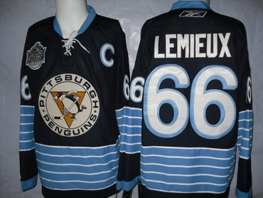 Pittsburgh Penguins 66# LEMIEUX blue (new winter classic jersey)