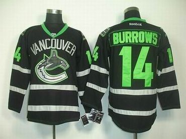 Vancouver Canucks 14 BURROWS black ice jerseys