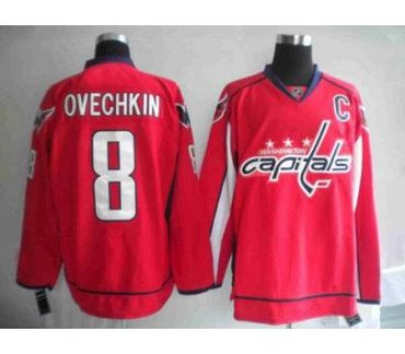 Washington Capitals #8 Alex Ovechkin Red Jersey Washington Capitals #8 Alex Ovechkin Red Jersey