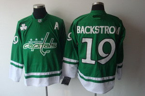 Washington Capitals 2011 St Pattys Day 19 backstrom Green Jersey Washington Capitals 2011 St Pattys Day 19 backstrom Green Jersey