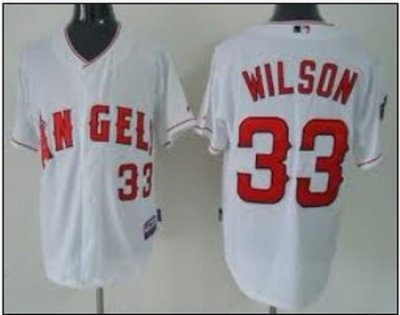 Los Angeles Angels #33 C.J wilson white Jerseys