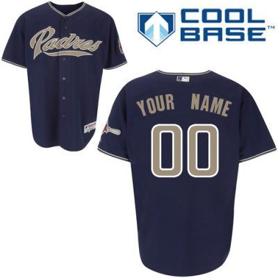 Customized San Diego Padres Jersey Blue Cool Base Baseball Jersey