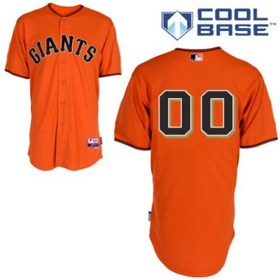 Customized San Francisco Giants Jersey Orange Cool Base Baseball Jersey