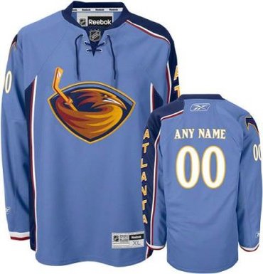 Customized Atlanta Thrashers Jersey Blue Home Man  Jersey
