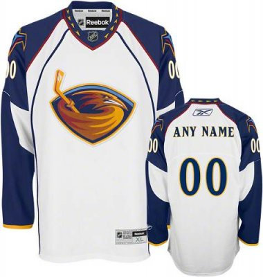 Customized Atlanta Thrashers Jersey White Road Man  Jersey