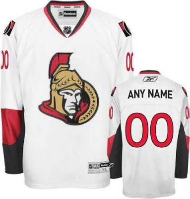 Customized Ottawa Senators Jersey White Road Man  Jersey