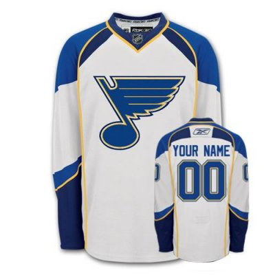 St. Louis Blues Road Custom  Jersey