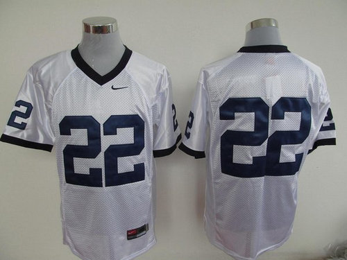 Nittany Lions #22 Navy white Embroidered NCAA Jersey