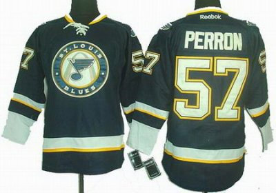 St. Louis Blues 57# David Perron DK blue Jersey St. Louis Blues 57# David Perron DK blue Jersey