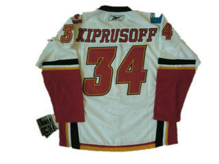 NHL Jerseys Calgary Flames 34 KIPRUSOFF white