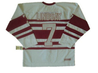 NHL Jersey Deroit Red wings 7 LINDSAY white