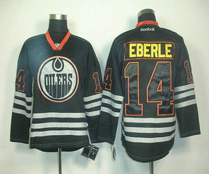 Edmonton Oilers 14 Eberle black ice nhl jerseys Edmonton Oilers 14 Eberle black ice nhl jerseys