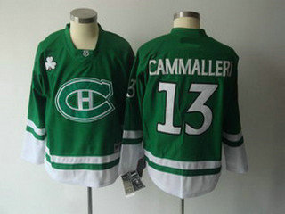 NHL jerseys 2011 St Pattys Montreal Canadiens 13 Cammalleri Day green Jerseys