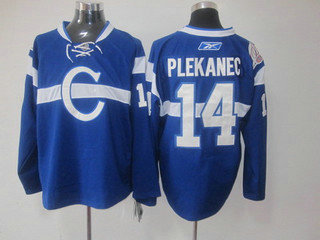 NHL Jerseys Montreal Canadiens 14 Plekanec blue
