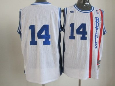 Cincinnati Royals #14 Oscar Robertson Swingman White throwback Jerseys