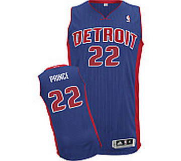 Detriot Pistons #22 Tayshaun Prince Revolution 30 Authentic blue Jersey