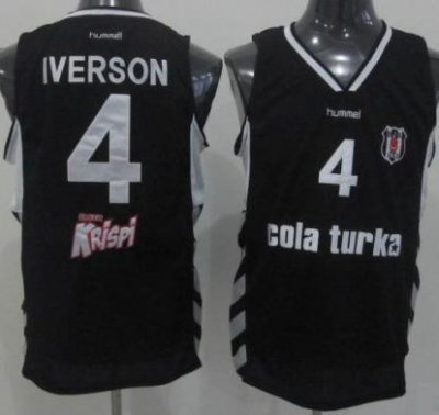 Besiktas Cola Turka 4 Allen Iverson Black Jersey