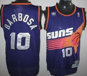 Phoenix Suns 10# L.Barbosa Purple Swingman Jersey
