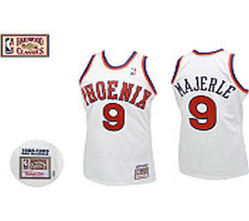 Phoenix Suns 9 Dan Majerle 1988-89 Authentic Mitchell & Ness white Jersey