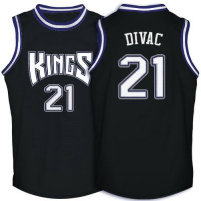 Sacramento Kings Vlade Divac black Jersey