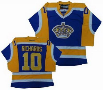 Los Angeles Kings 10# Mike Richards yellow purple jerseys