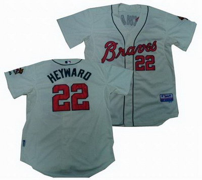 Atlanta Braves #22 Jason Heyward cream Jerseys