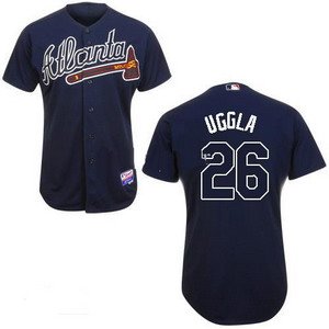 Atlanta Braves 2011 Baseball 26 Dan Uggla Blue jerseys