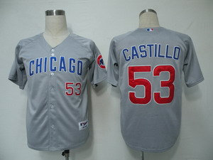 Chicago Cubs 53 Castillo Grey Jerseys Chicago Cubs 53 Castillo Grey Jerseys