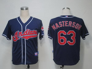 MLB Jerseys Cleveland Indians 63 Masterson Blue Cool Base MLB Jerseys Cleveland Indians 63 Masterson Blue Cool Base