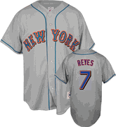 New York Mets 7 Jose Reyes Road Jersey New York Mets 7 Jose Reyes Road Jersey