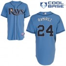 Tampa Bay Rays #24 Manny Rameriz blue jerseys