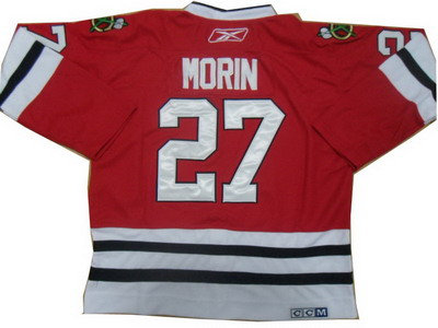 Chicago Blackhawks #27 Jeremy Morin Red Throwback CCM NHL ice  Jerseys