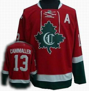 Montreal Canadiens #13 Michael Cammalleri Stitched Replithentic New CD patch Red