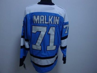 RBK Pittsburgh Penguins EVGENI MALKIN STANLEY CUP #71  A patch Jersey blue