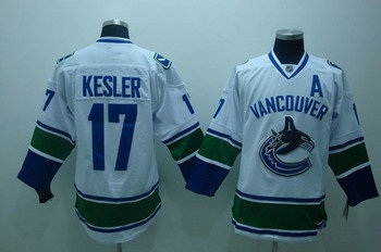 Vancouver Canucks 17 Kesler white Jersey A patch Vancouver Canucks 17 Kesler white Jersey A patch
