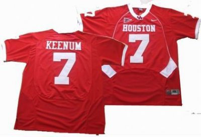 NCAA Houston Cougars #7 KEENUM red jerseys